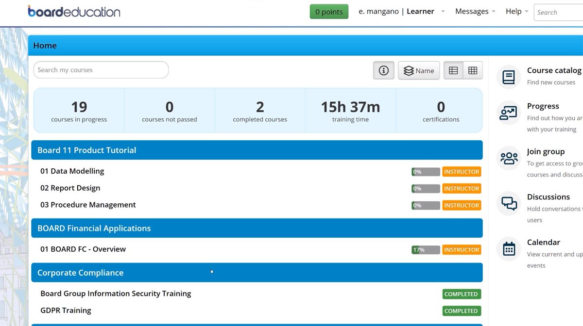 Board learning resources