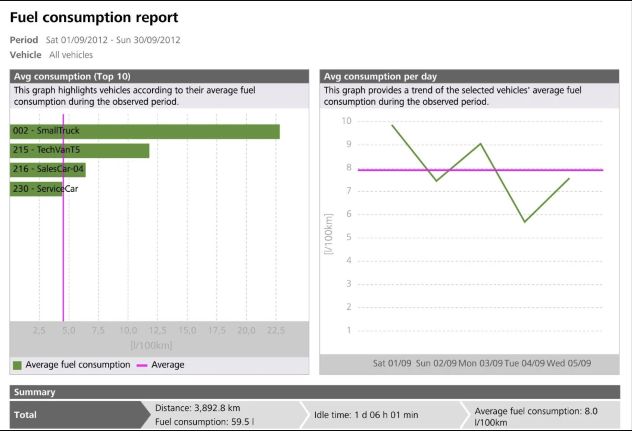 webfleet fuel reports