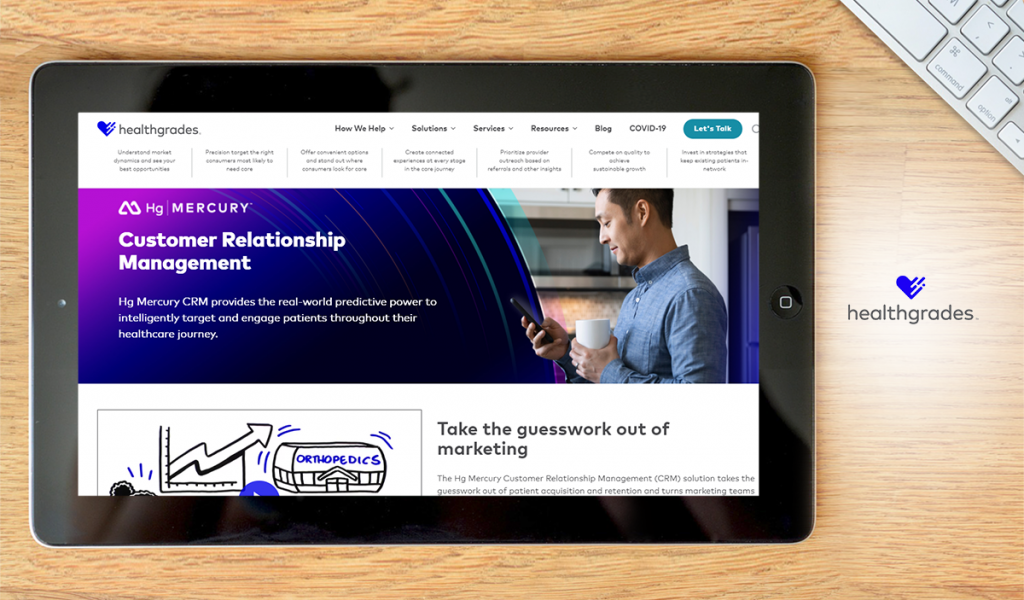 Healthgrades Mercury dashboard