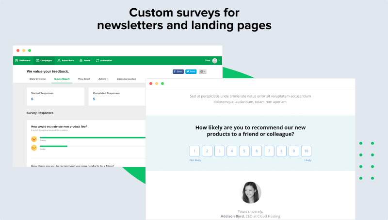mailerlite surveys