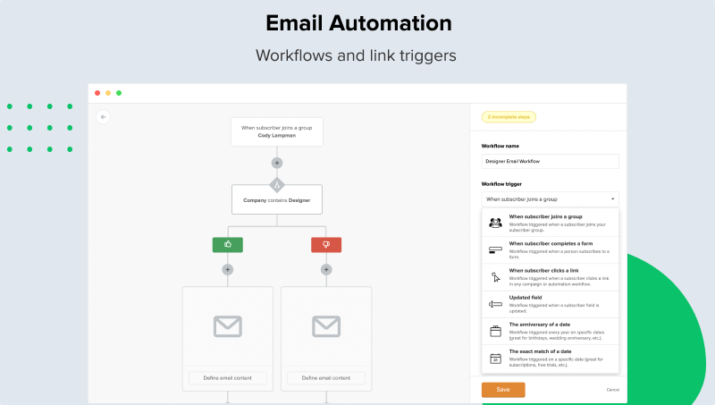 mailerlite email automation