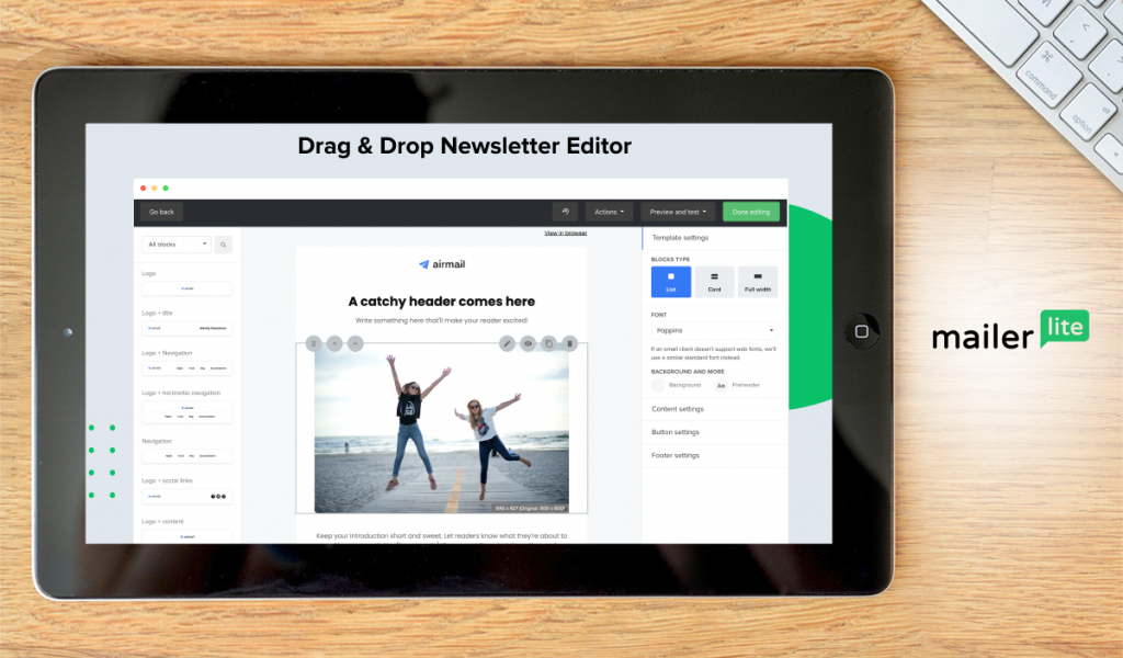 mailerlite dashboard
