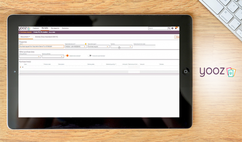 Yooz dashboard