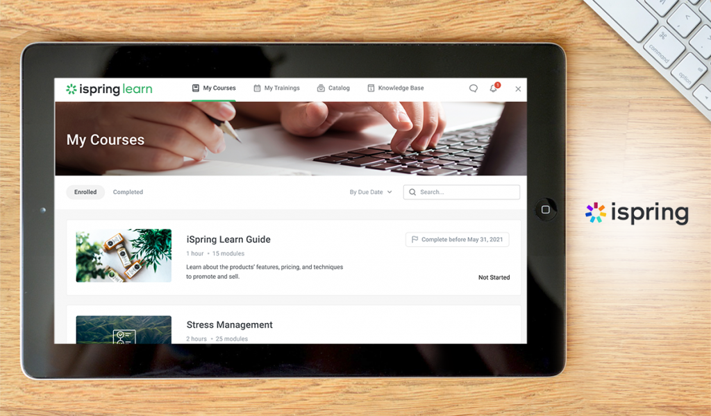 ispring learn lms dashboard