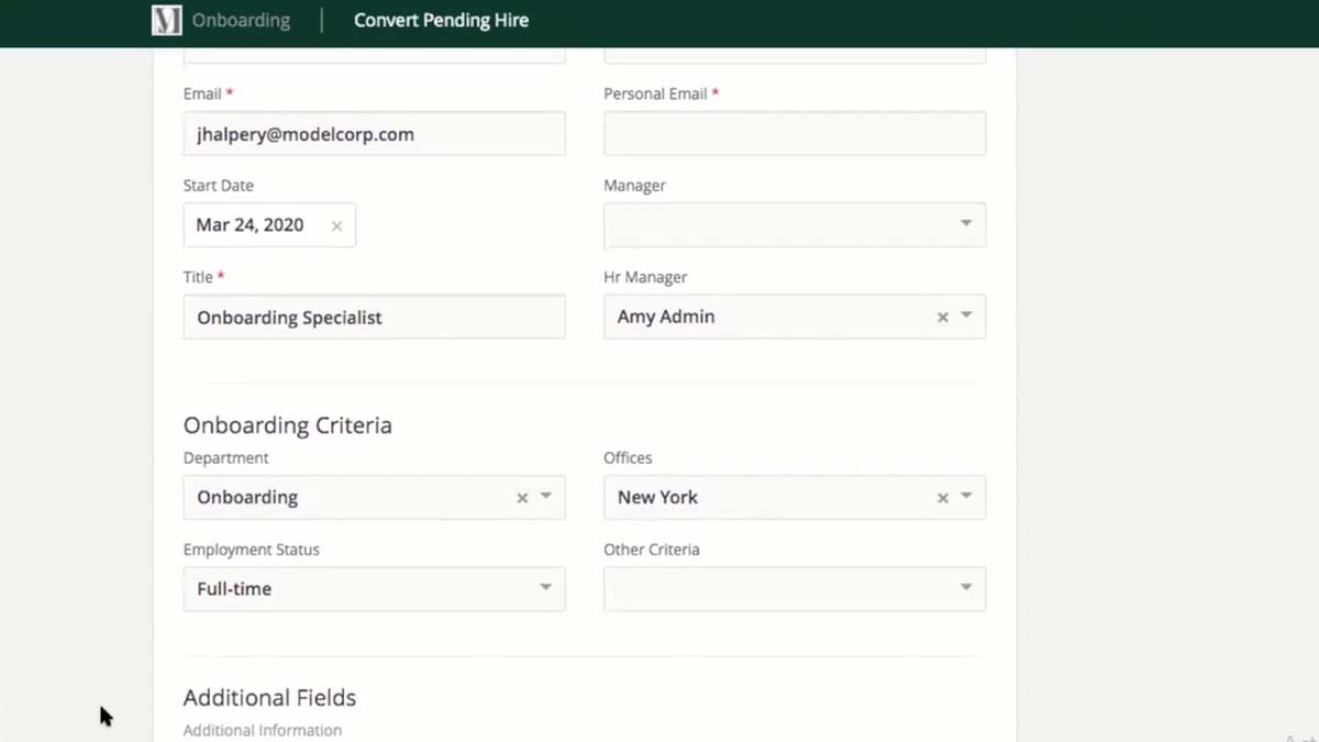 greenhouse onboarding