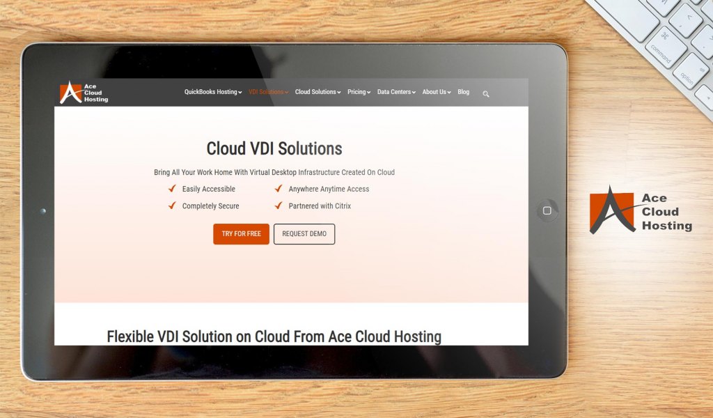 Ace Cloud Hosting VDI dashboard