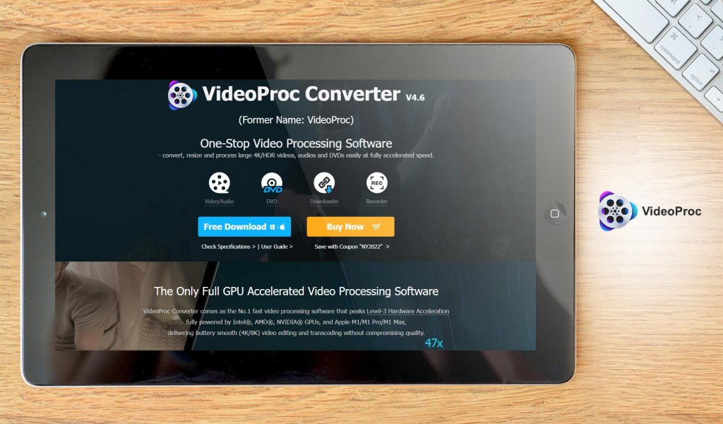 VideoProc Converter dashboard