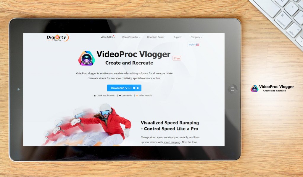 VideoProc Vlogger dashboard