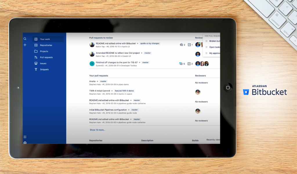BitBucket-Cloud-dashboard