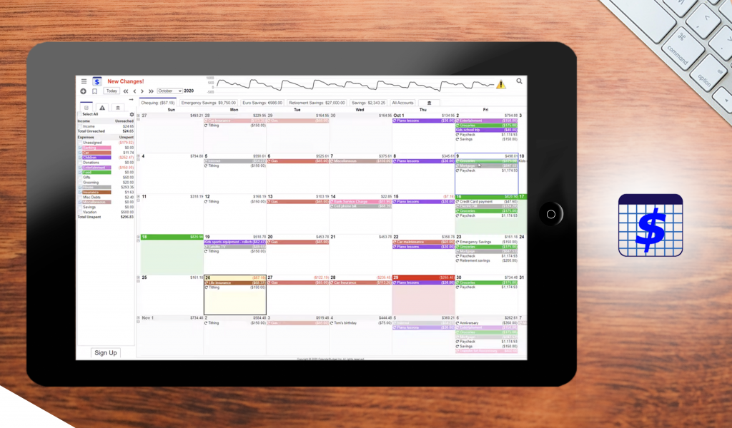 CalendarBudget-dashboard