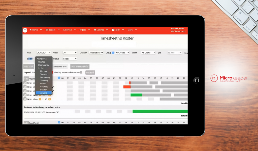 Microkeeper Dashboard