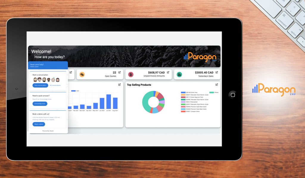 Paragon ERP Dashboard