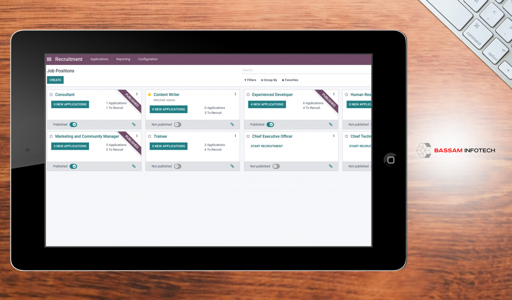 bassam infotech dashboard