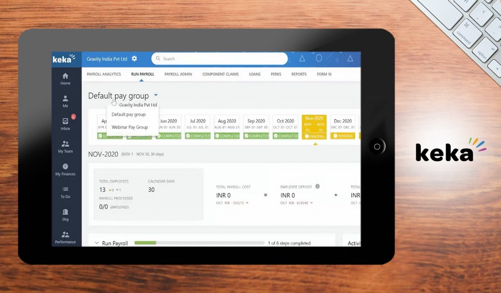 keka dashboard