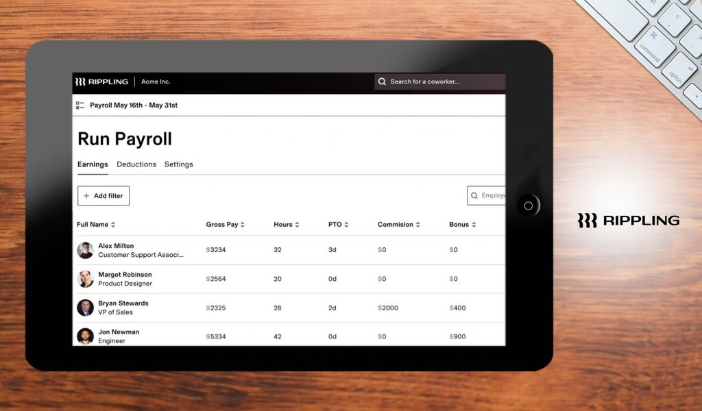 rippling dashboard