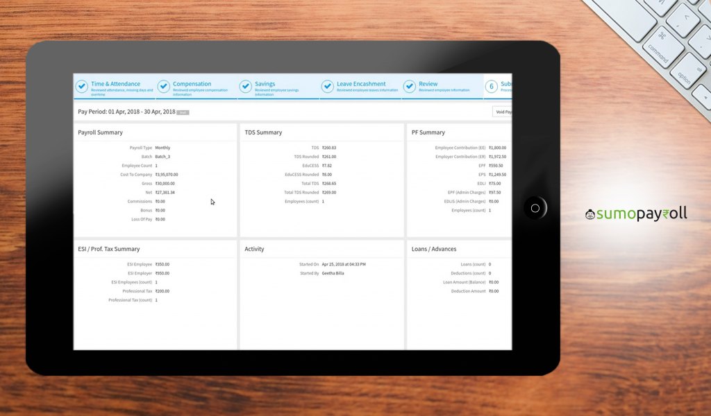 sumopayroll dashboard