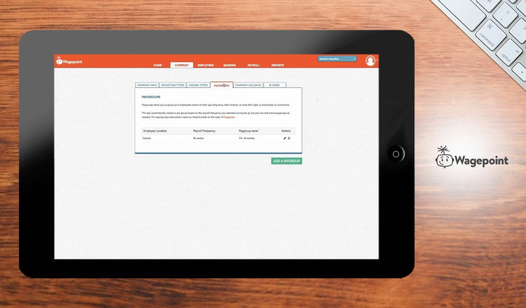 wagepoint dashboard