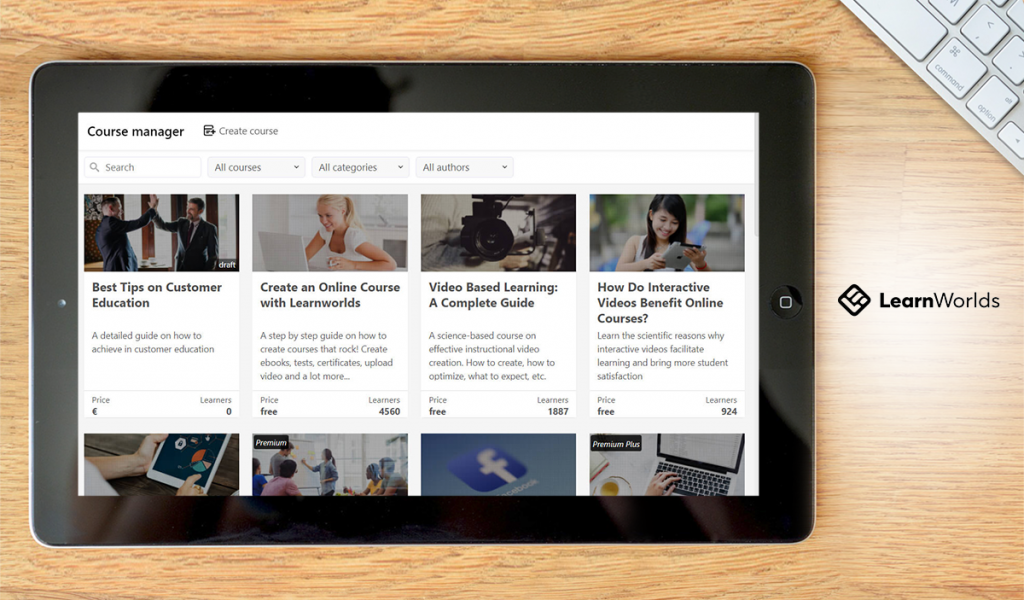 learnworlds dashboard