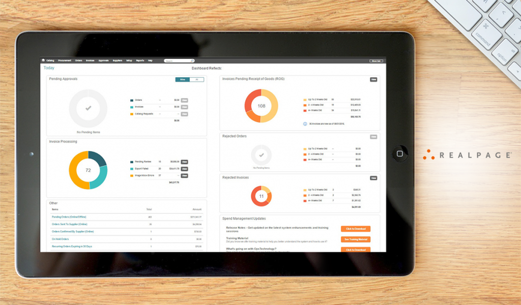 RealPage dashboard