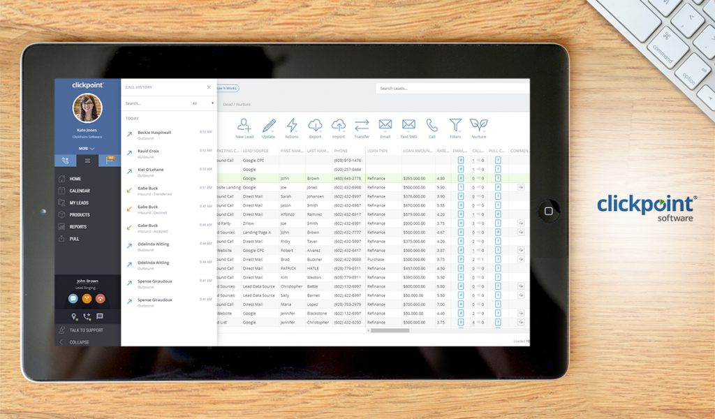Clickpoint dashboard
