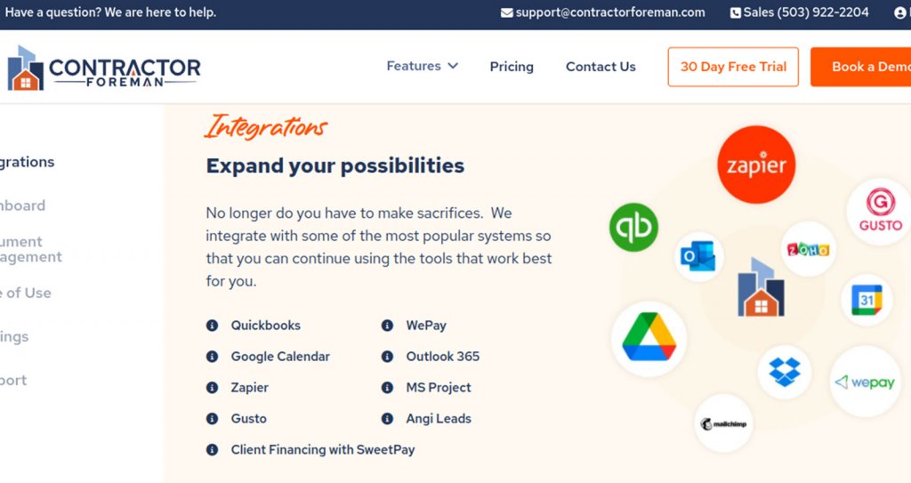 Contractor Foreman Integration