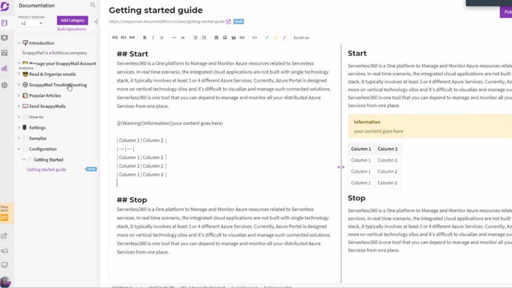 Publishing options: document360 vs. helpjuice