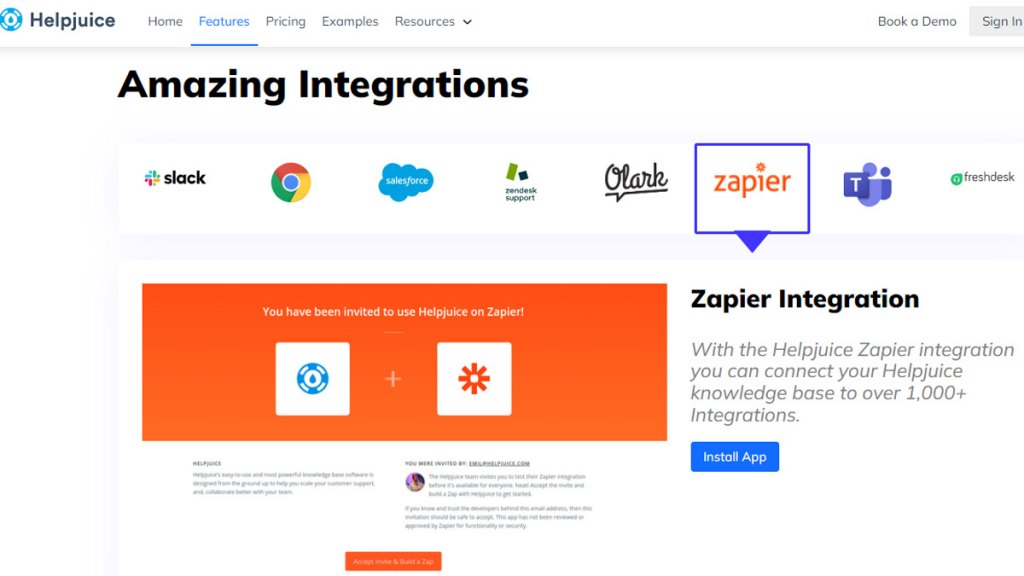 Integrations: document360 vs. helpjuice