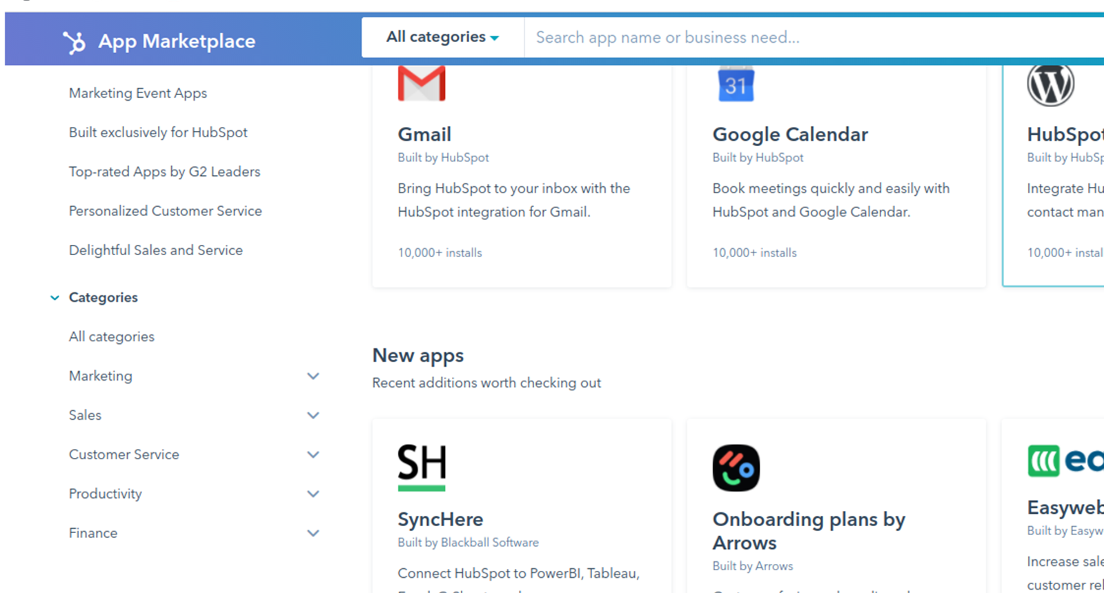 HubSpot App Marketplace