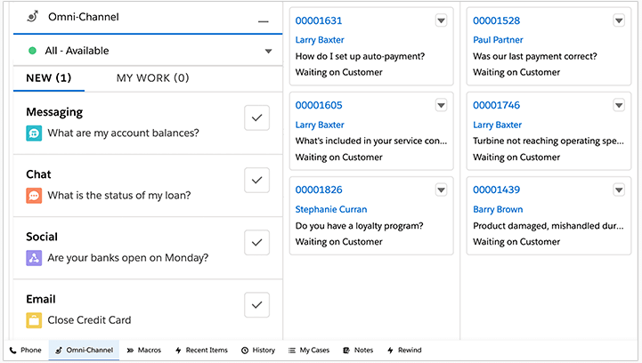 Salesforce Service Cloud Omni-channel