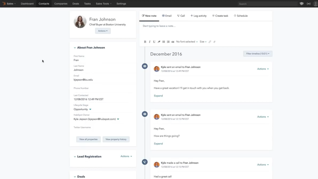 hubspot ease of use