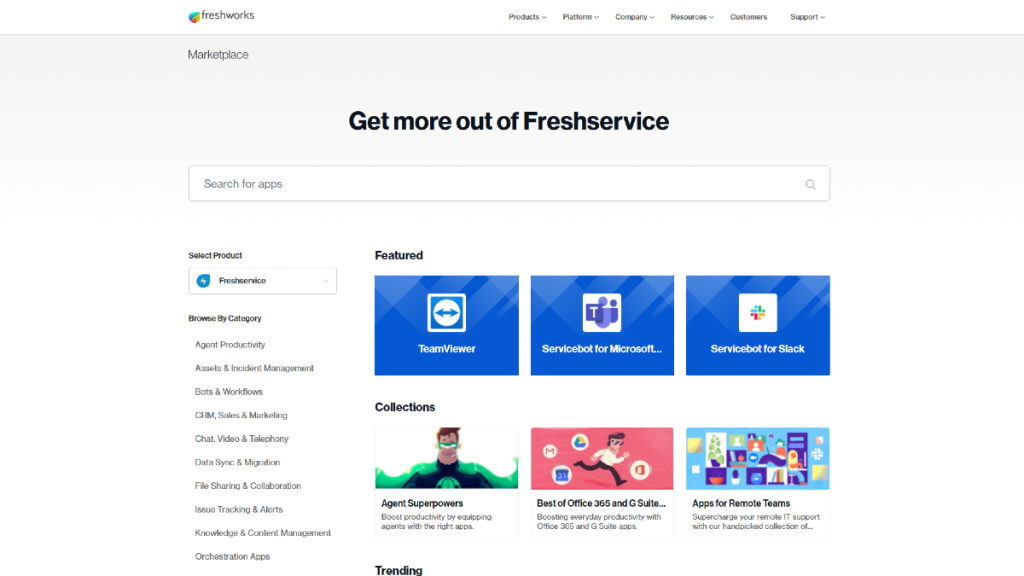 freshservice integrations