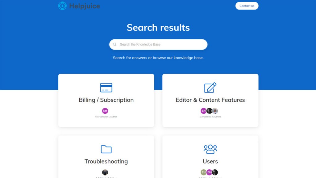 Search functionality: document360 vs. helpjuice
