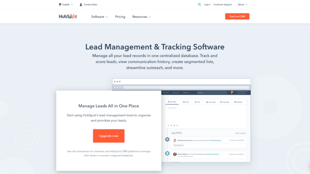 hubspot lead management