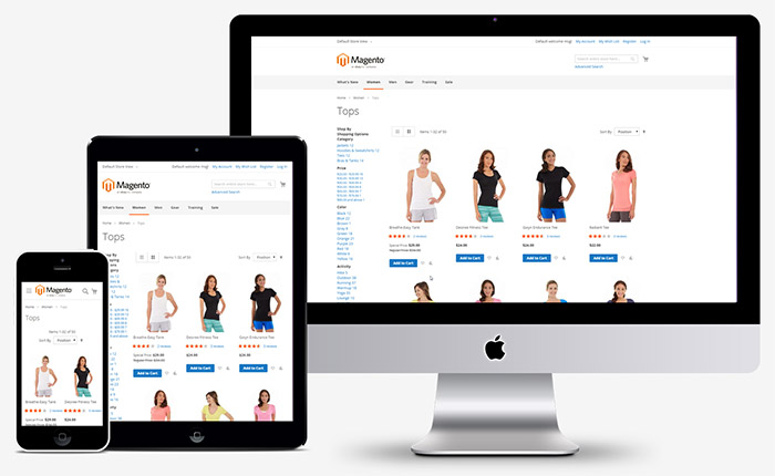 magento responsive UI
