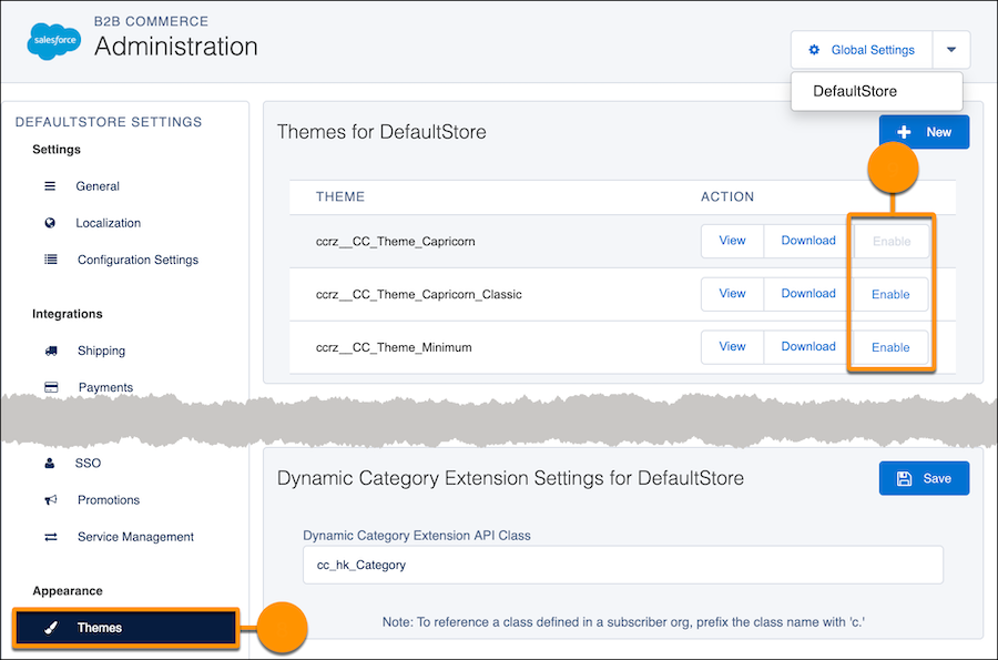 salesforce commerce theme