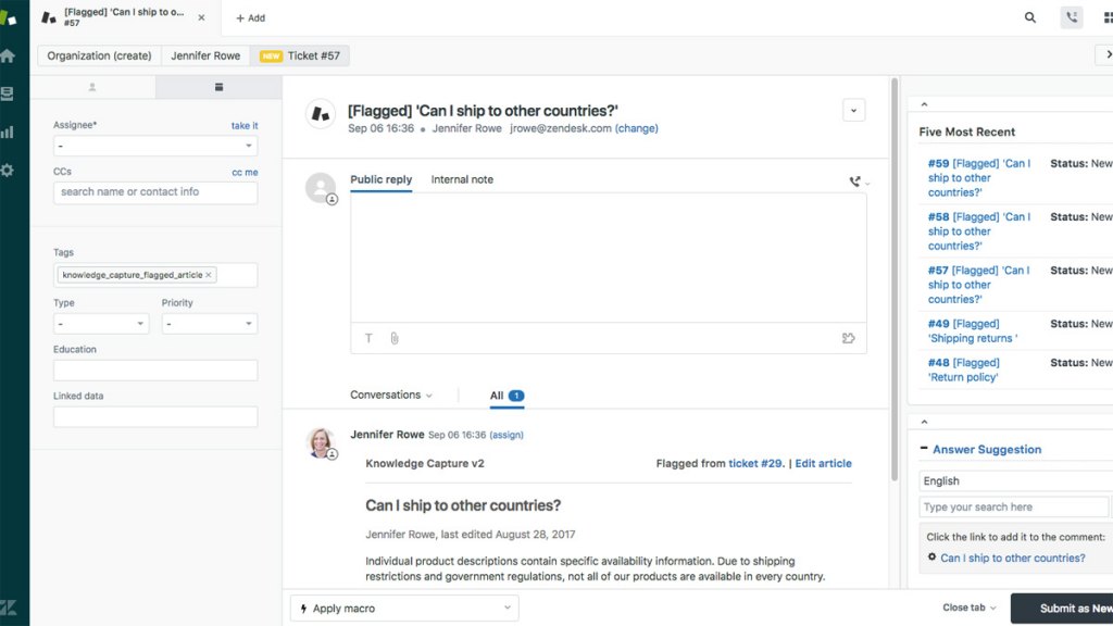 Zendesk vs. Salesforce unified inbox