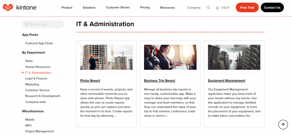 Kintone - App Templates