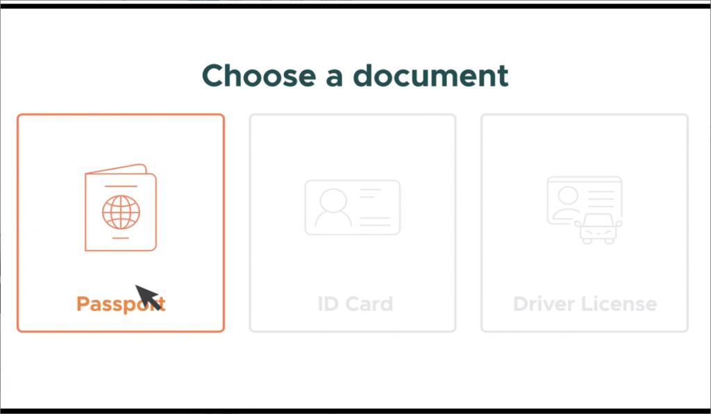 document support - selecting ID
