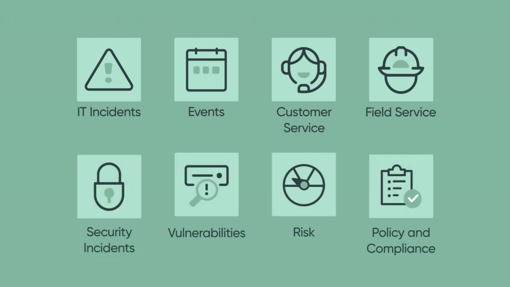 Capabilities of ServiceNow mobile app.