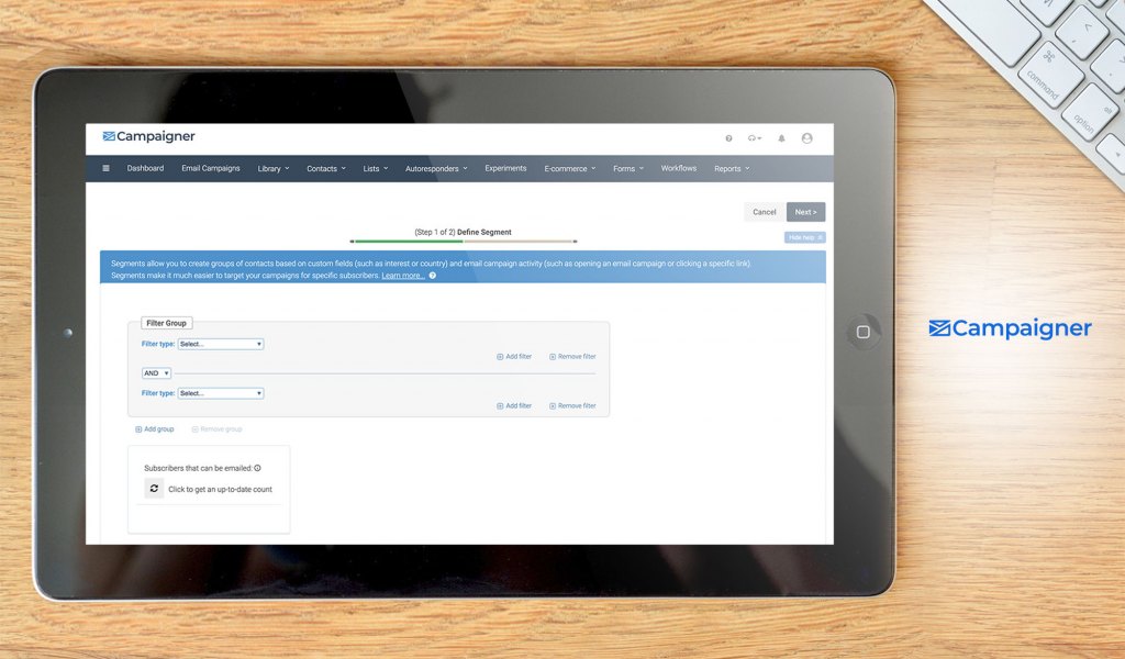 Campaigner dashboard