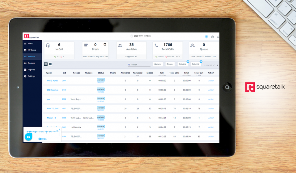squaretalk dashboard