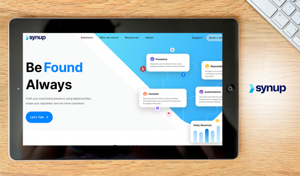 Synup dashboard