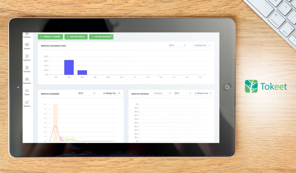 Tooket dashboard