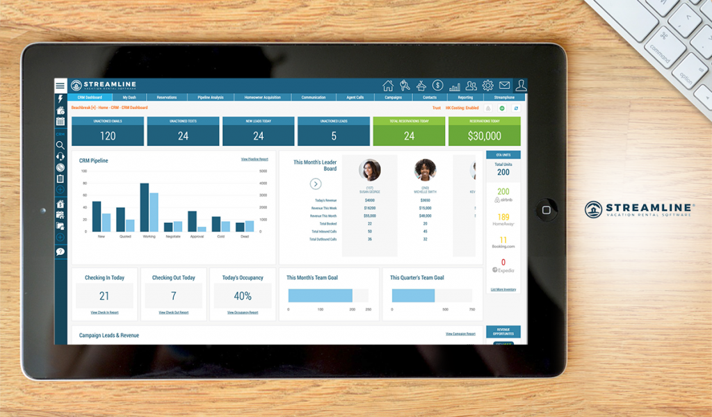 Streamline dashboard