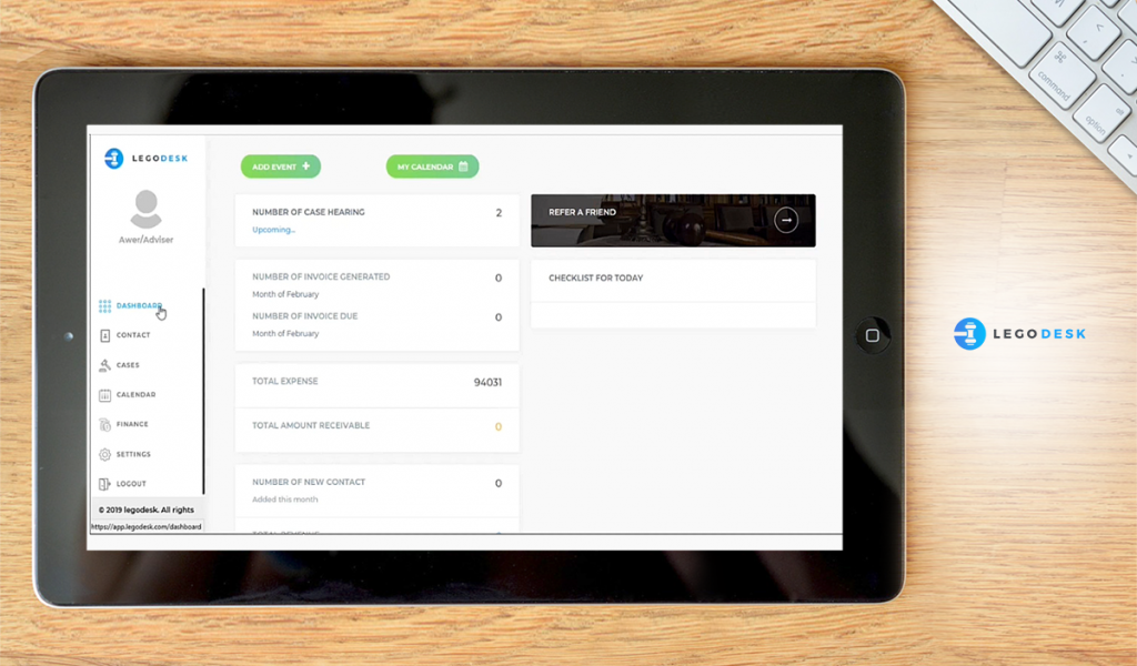 legodesk-dashboard