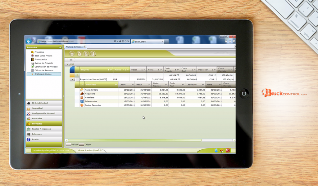 BrickControl dashboard