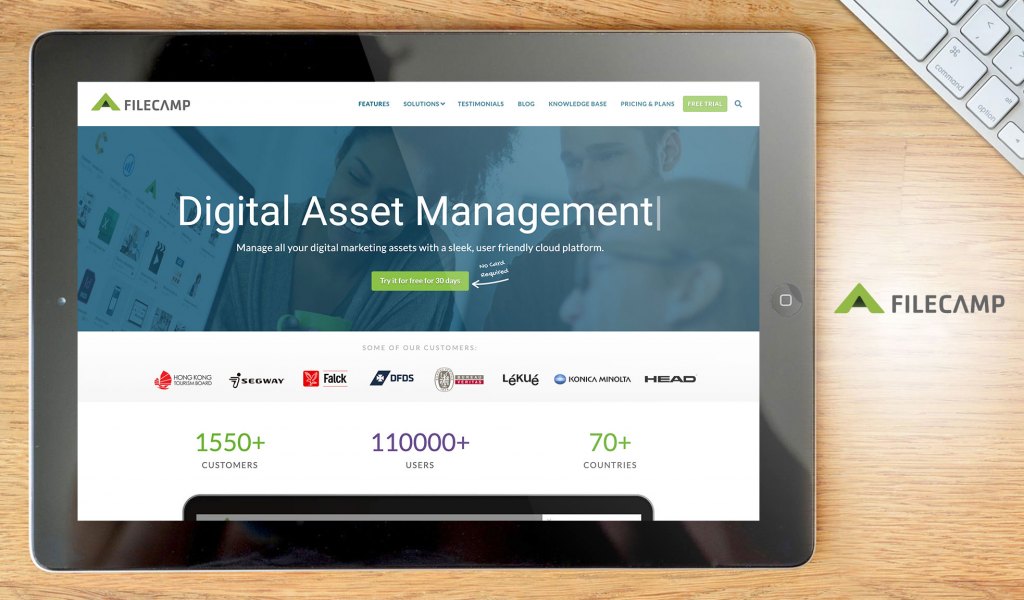 Filecamp dashboard