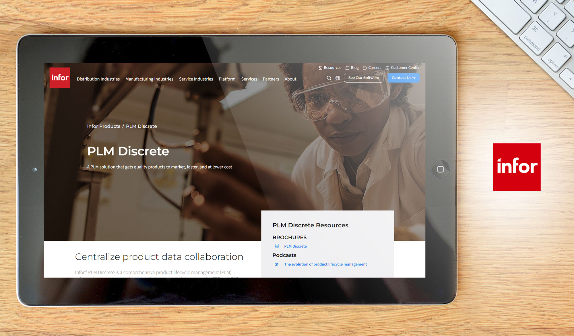 Infor PLM Discrete dashboard