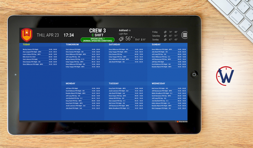 WhenToWork dashboard