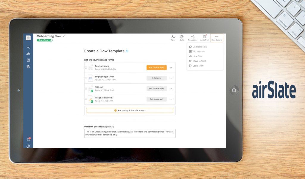airSlate dashboard